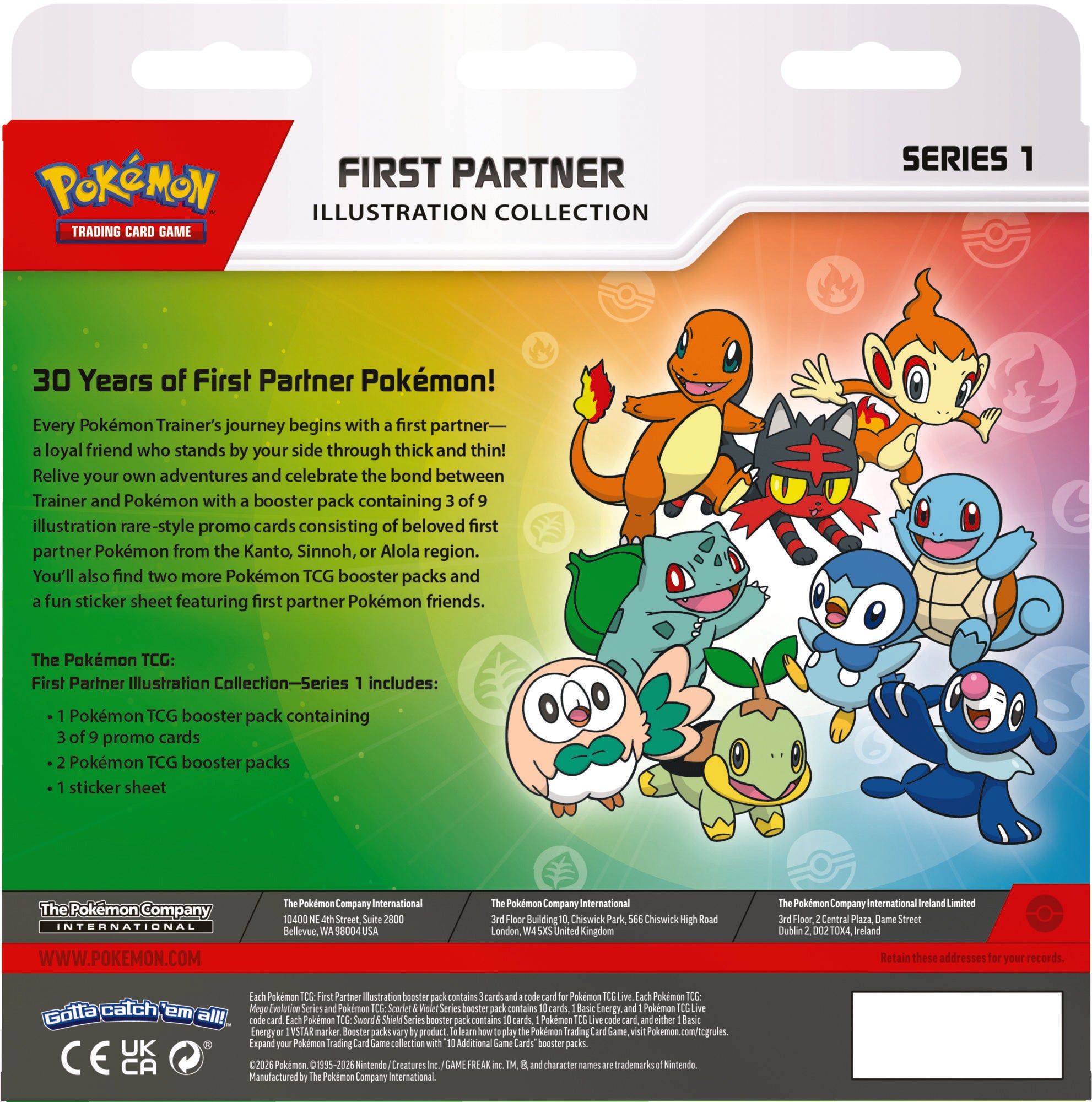 Pokémon First Partner (Series 1) – Illustration Collection – The Pokémon Company